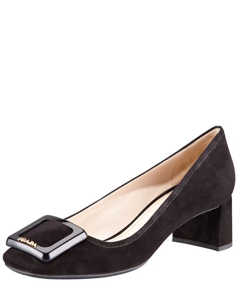 prada square toe pumps